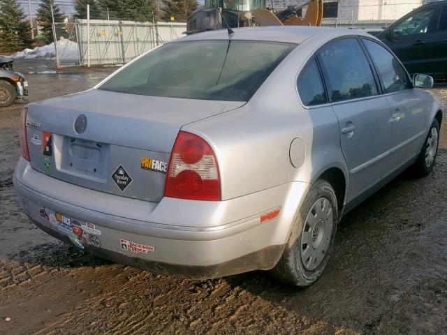 WVWMD63B73P444591 - 2003 VOLKSWAGEN PASSAT GL GRAY photo 4