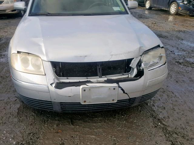 WVWMD63B73P444591 - 2003 VOLKSWAGEN PASSAT GL GRAY photo 9