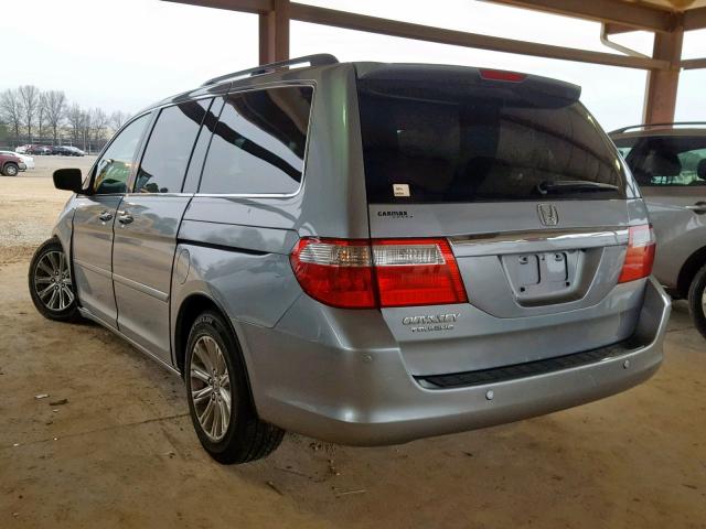 5FNRL38877B062114 - 2007 HONDA ODYSSEY TO BLUE photo 3