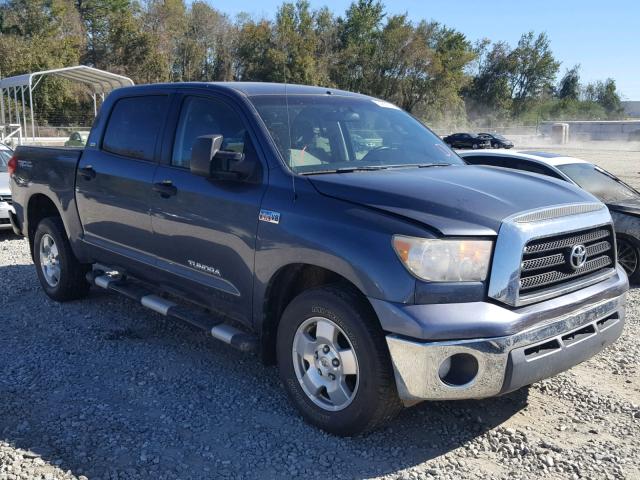 5TFEV54149X070175 - 2009 TOYOTA TUNDRA CRE GRAY photo 1