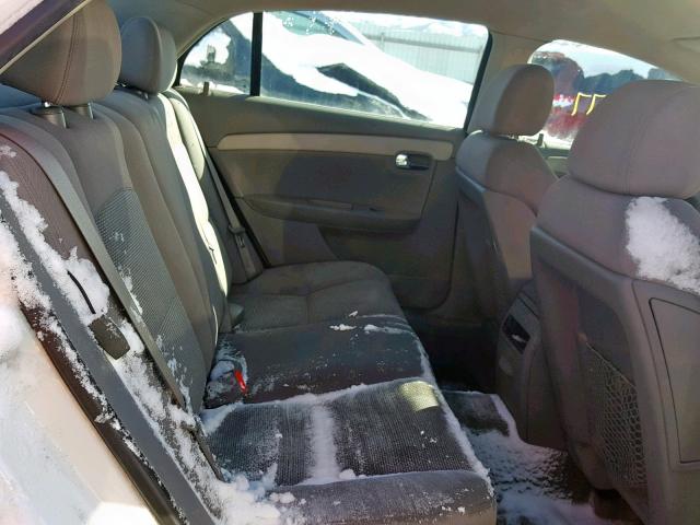 1G1ZG57B79F203154 - 2009 CHEVROLET MALIBU LS WHITE photo 6