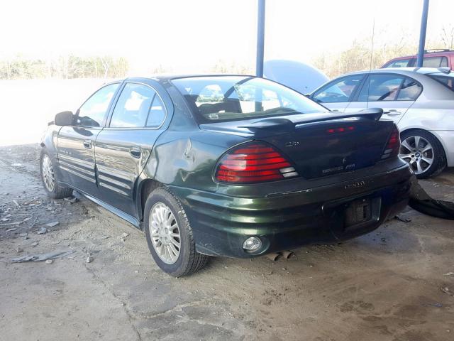 1G2NG52E4YM770766 - 2000 PONTIAC GRAND AM S GREEN photo 3