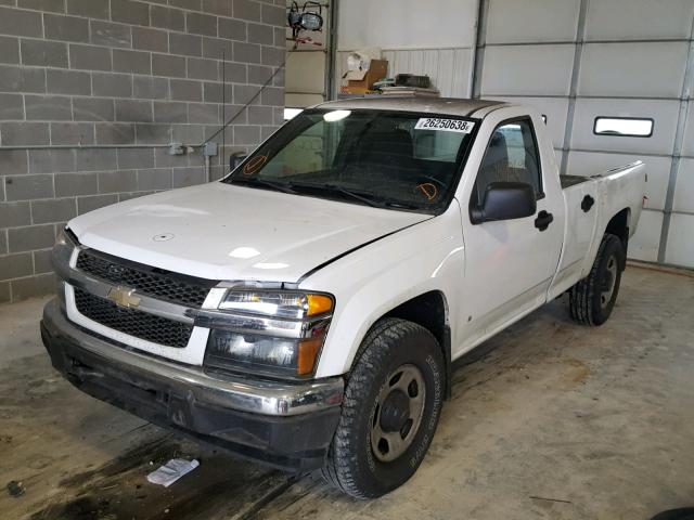 1GBDS14E798151847 - 2009 CHEVROLET COLORADO WHITE photo 2