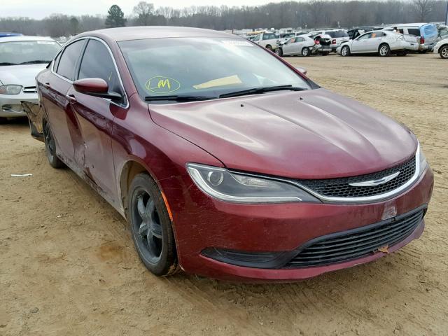 1C3CCCFB3FN597031 - 2015 CHRYSLER 200 LX MAROON photo 1