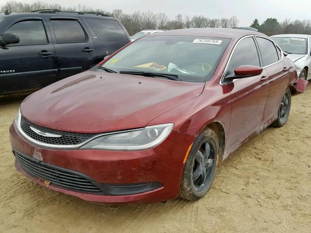 1C3CCCFB3FN597031 - 2015 CHRYSLER 200 LX MAROON photo 2