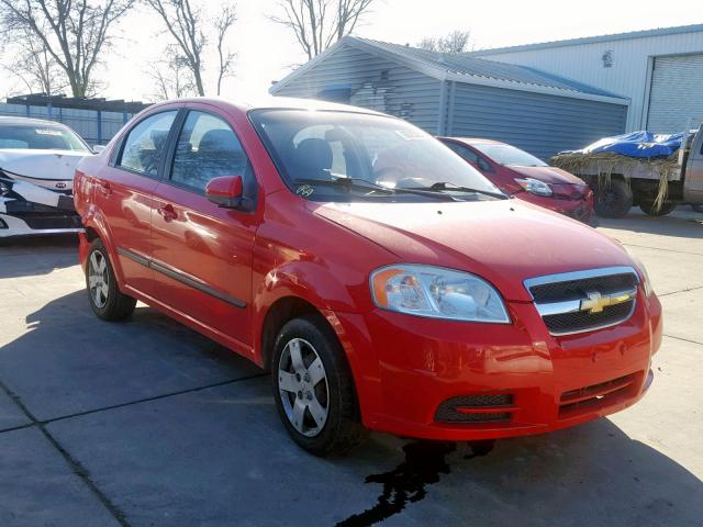 KL1TD5DE0AB115358 - 2010 CHEVROLET AVEO LS RED photo 1