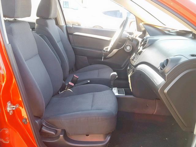 KL1TD5DE0AB115358 - 2010 CHEVROLET AVEO LS RED photo 5