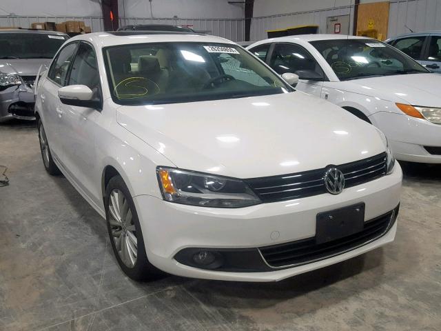 3VWLL7AJ3DM387597 - 2013 VOLKSWAGEN JETTA TDI WHITE photo 1