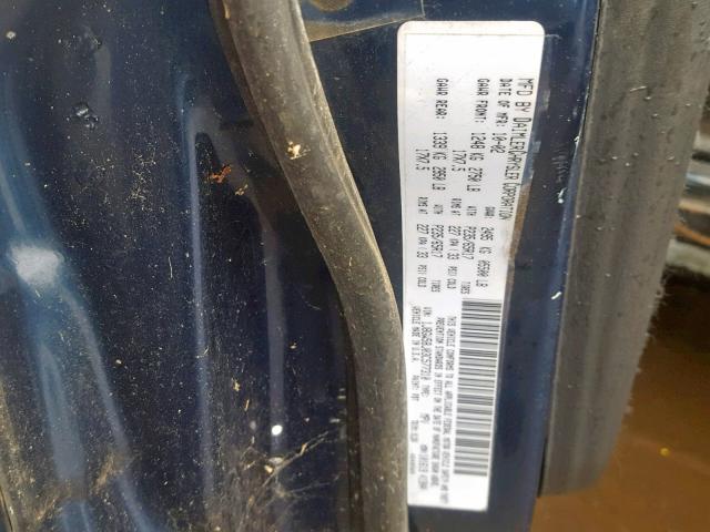 1J8GW58J03C577310 - 2003 JEEP GRAND CHER BLUE photo 10