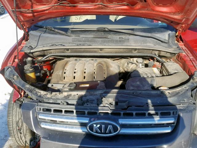 KNDJE723X77368483 - 2007 KIA SPORTAGE E RED photo 7