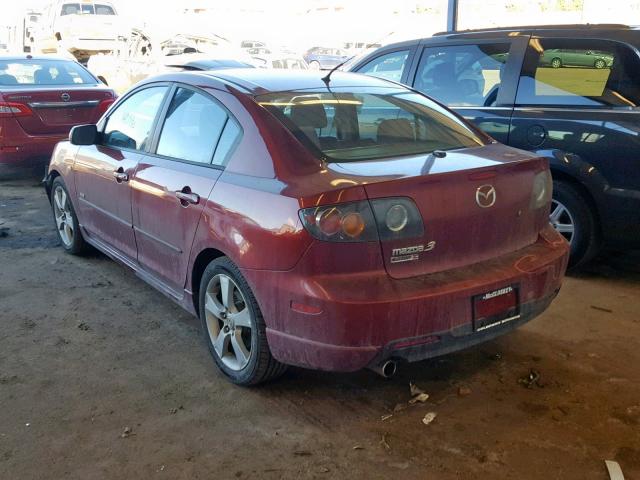 JM1BK324361530728 - 2006 MAZDA 3 S RED photo 3