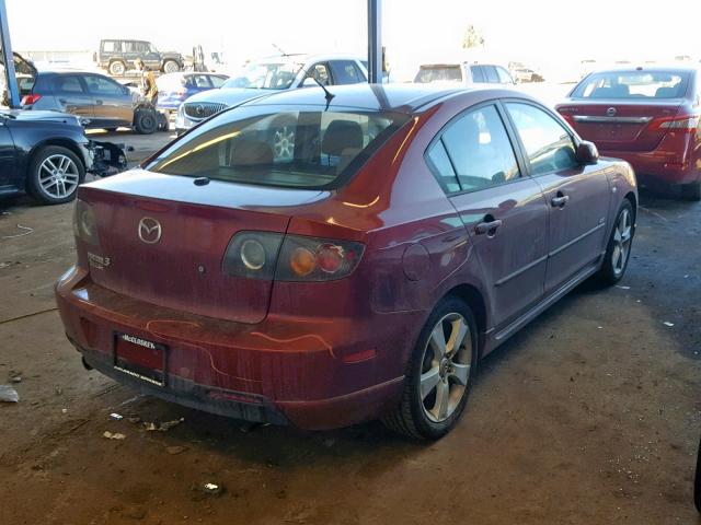 JM1BK324361530728 - 2006 MAZDA 3 S RED photo 4