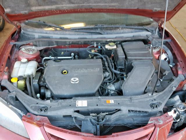 JM1BK324361530728 - 2006 MAZDA 3 S RED photo 7