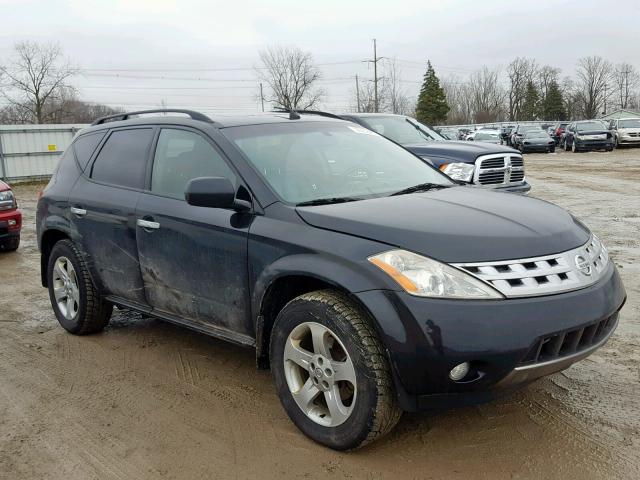 JN8AZ08W83W234167 - 2003 NISSAN MURANO SL BLACK photo 1