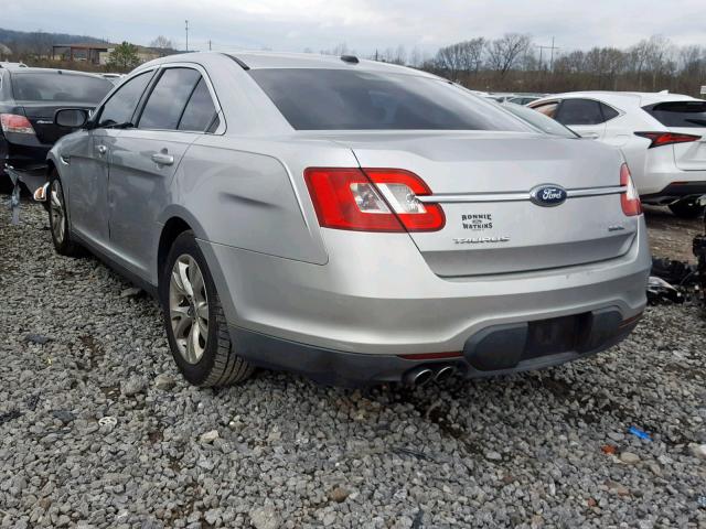 1FAHP2EW8AG105214 - 2010 FORD TAURUS SEL SILVER photo 3