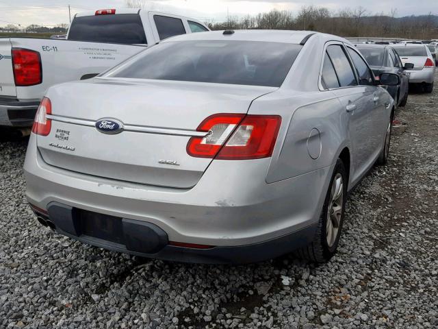 1FAHP2EW8AG105214 - 2010 FORD TAURUS SEL SILVER photo 4