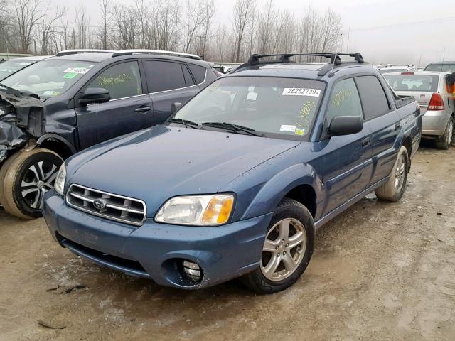 4S4BT62C167102896 - 2006 SUBARU BAJA SPORT BLUE photo 2