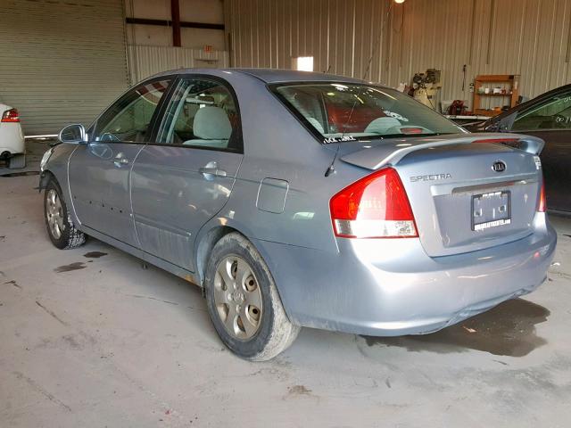 KNAFE122585545137 - 2008 KIA SPECTRA EX BLUE photo 3