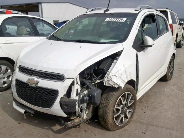 KL8CE6S95DC588116 - 2013 CHEVROLET SPARK 2LT WHITE photo 2