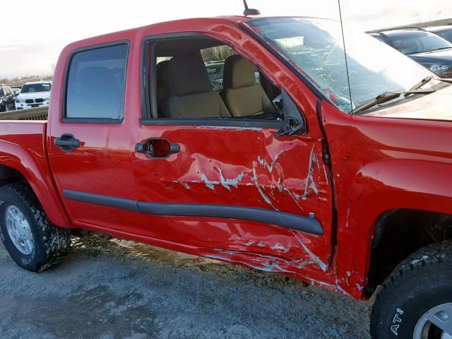 1GCDT33E388212115 - 2008 CHEVROLET COLORADO L RED photo 9