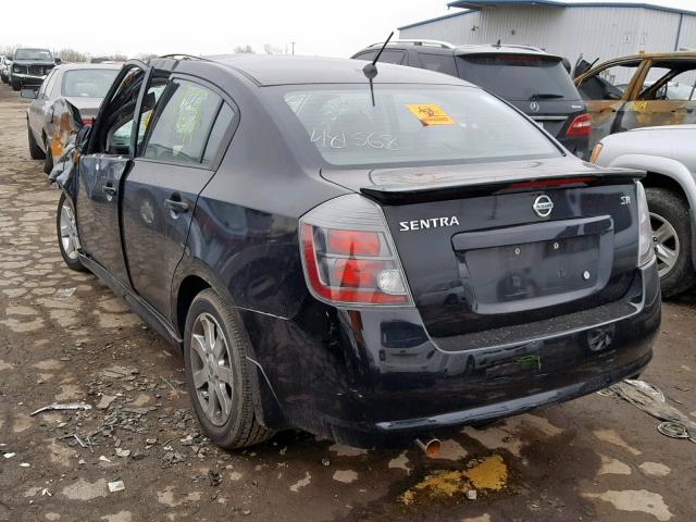 3N1AB6AP4AL613520 - 2010 NISSAN SENTRA 2.0 BLACK photo 3