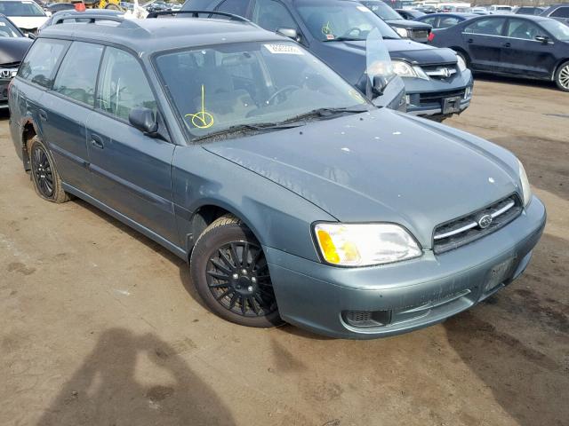 4S3BH635127301382 - 2002 SUBARU LEGACY L GREEN photo 1