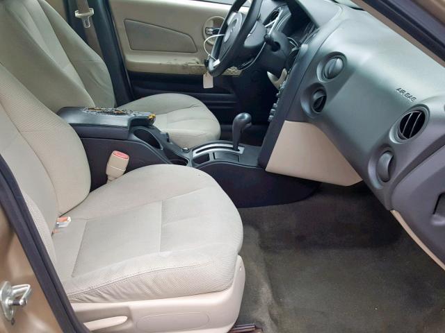 2G2WP522951216205 - 2005 PONTIAC GRAND PRIX GOLD photo 5