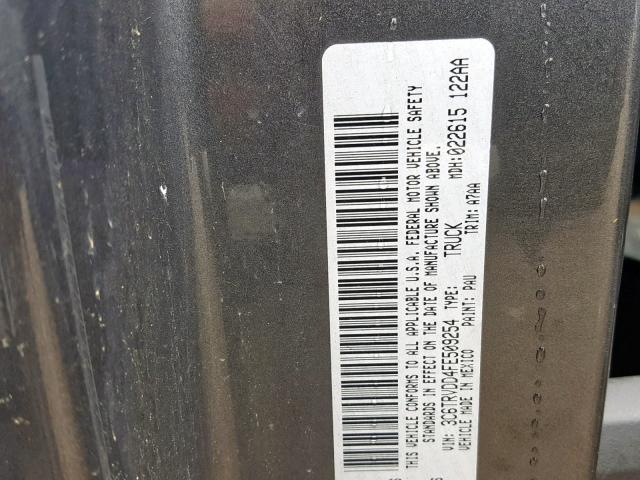 3C6TRVDD4FE509254 - 2015 RAM PROMASTER 石墨色 照片 10