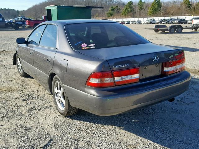 JT8BF28G0Y0244200 - 2000 LEXUS ES 300 GRAY photo 3