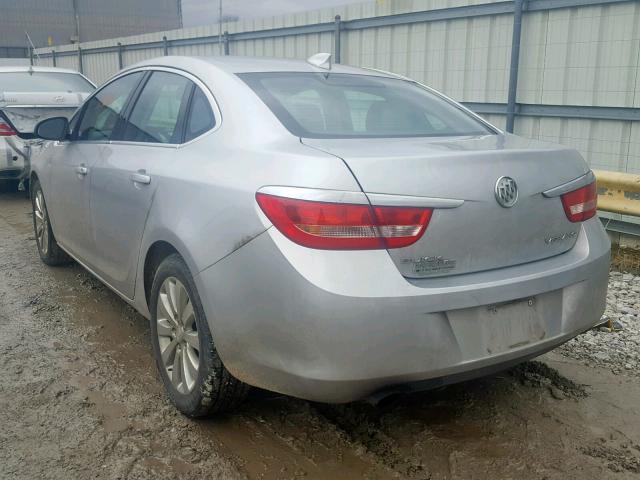 1G4PP5SKXG4104399 - 2016 BUICK VERANO GRAY photo 3