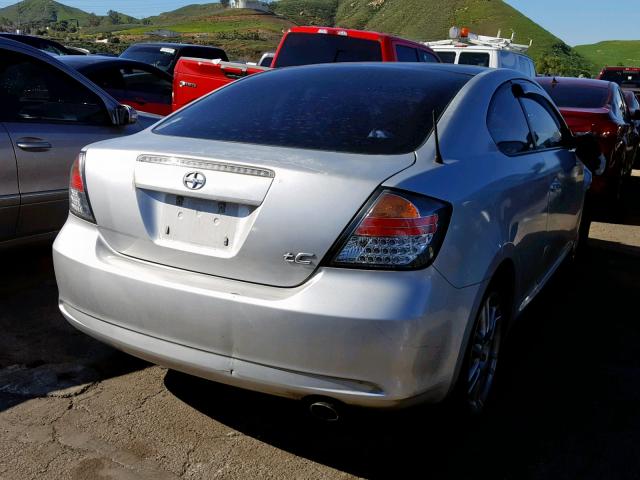 JTKDE177470195406 - 2007 TOYOTA SCION TC SILVER photo 4