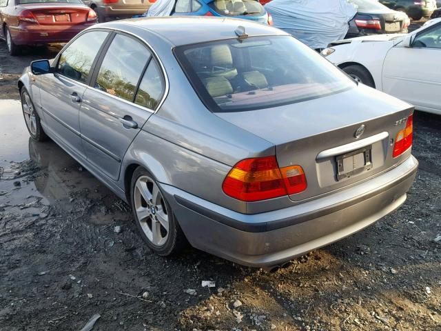 WBAEV53434KM38179 - 2004 BMW 330 I GRAY photo 3