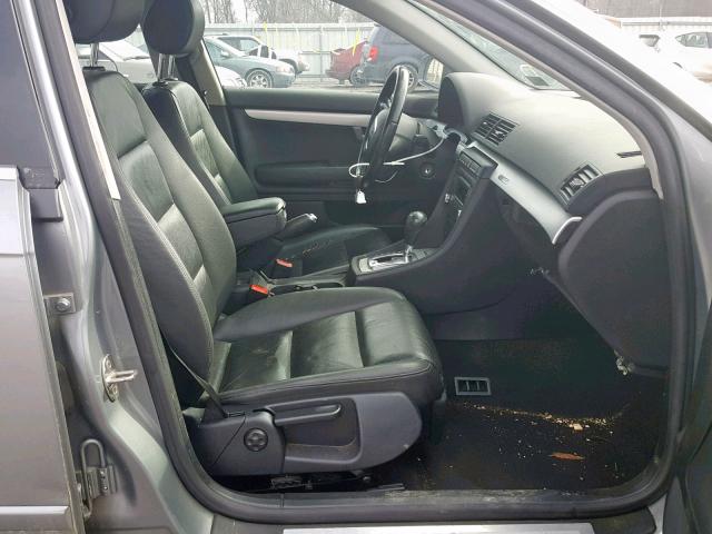 WAUDF78E07A216909 - 2007 AUDI A4 2.0T QU GRAY photo 5