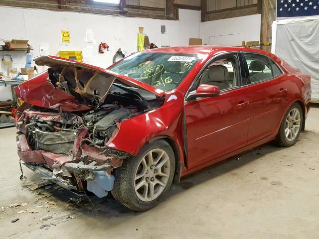 1G11F5SR8DF348099 - 2013 CHEVROLET MALIBU 2LT RED photo 2