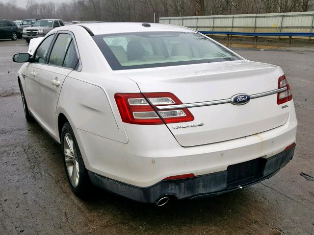 1FAHP2E86DG210016 - 2013 FORD TAURUS SEL WHITE photo 3