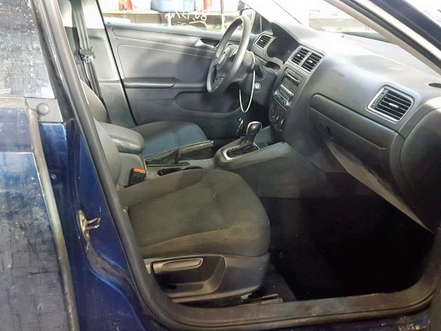 3VW2K7AJ6DM423362 - 2013 VOLKSWAGEN JETTA BASE Կապույտ լուսանկար 5