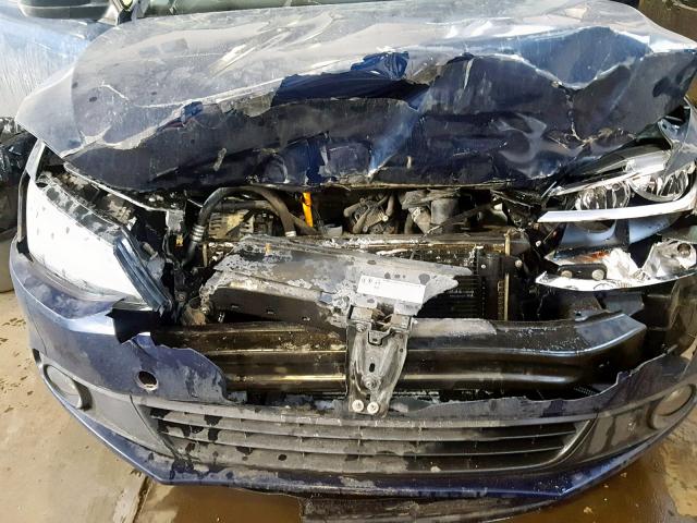 3VW2K7AJ6DM423362 - 2013 VOLKSWAGEN JETTA BASE Կապույտ լուսանկար 9
