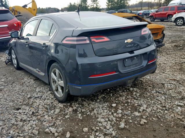 1G1RH6E47EU152879 - 2014 CHEVROLET VOLT BLACK photo 3