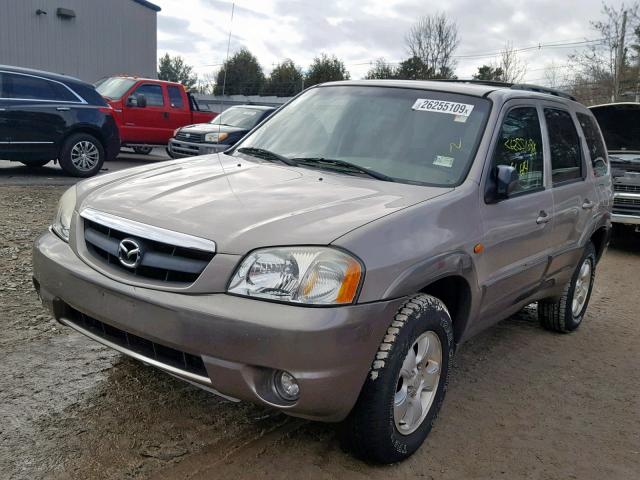 4F2YU08162KM11236 - 2002 MAZDA TRIBUTE LX TAN photo 2