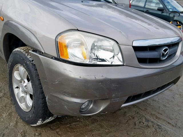 4F2YU08162KM11236 - 2002 MAZDA TRIBUTE LX TAN photo 9