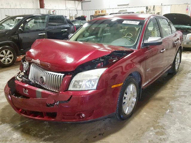 1MEHM40W08G616074 - 2008 MERCURY SABLE LUXU BURGUNDY photo 2