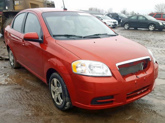KL1TD5DE6AB131984 - 2010 CHEVROLET AVEO LS RED photo 1