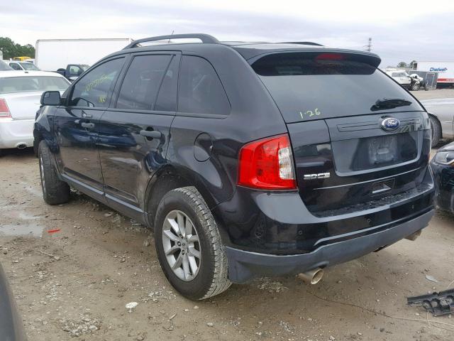 2FMDK3GC2DBC29826 - 2013 FORD EDGE SE BLACK photo 3