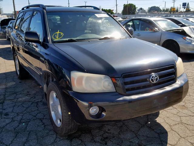 JTEEP21A340017560 - 2004 TOYOTA HIGHLANDER BLACK photo 1