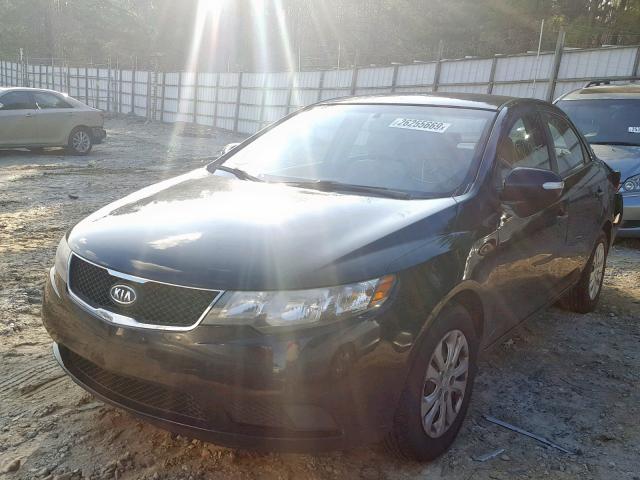 KNAFU4A21A5811765 - 2010 KIA FORTE EX BLACK photo 2