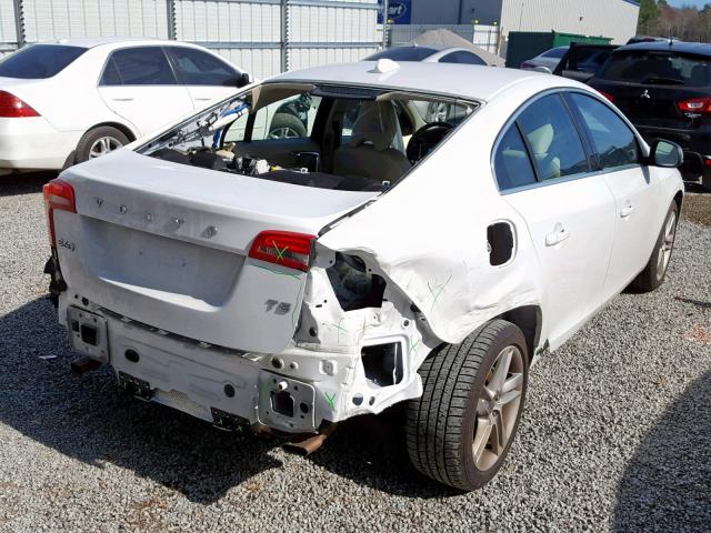 YV140MFB4F1309629 - 2015 VOLVO S60 PREMIE WHITE photo 4