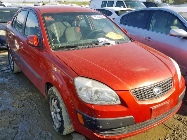 KNADE123876231202 - 2007 KIA RIO BASE RED photo 1