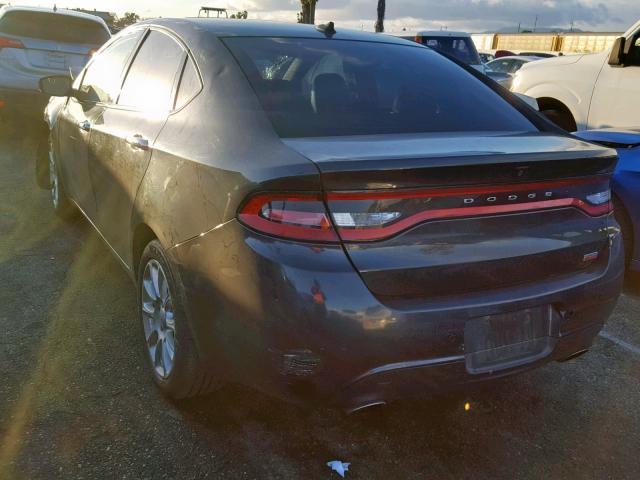 1C3CDFCH8DD313984 - 2013 DODGE DART LIMIT BLUE photo 3