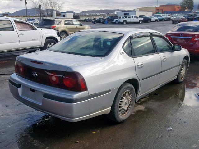 2G1WF55K8Y9156443 - 2000 CHEVROLET IMPALA GRAY photo 4