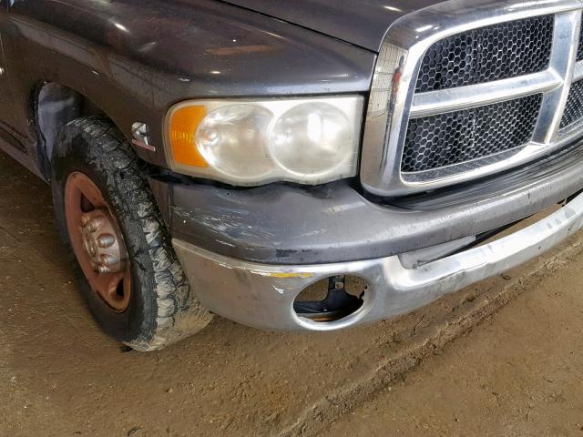 3D7KA28C63G737239 - 2003 DODGE RAM 2500 S GRAY photo 9